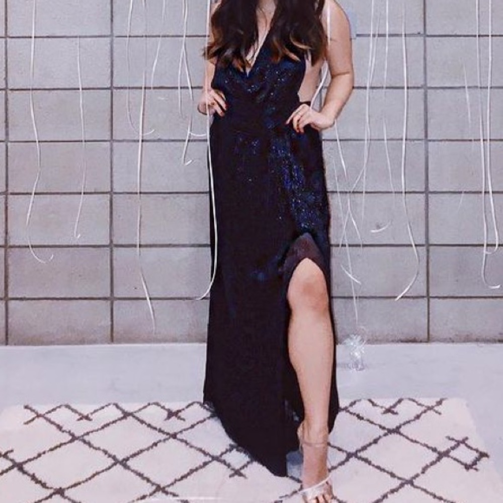 Sparkly navy dress